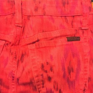Joe's Jeans Red Printed Jeans
